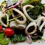 Best Steamed Calamari Baby Green Mixed Salad 水煮魷魚生菜沙拉 in New York, NY